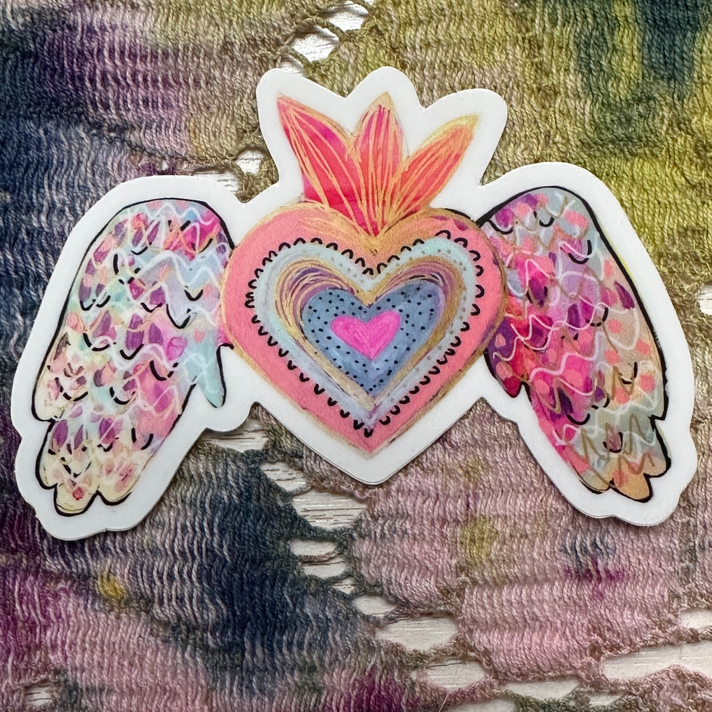 Flying Heart Sticker