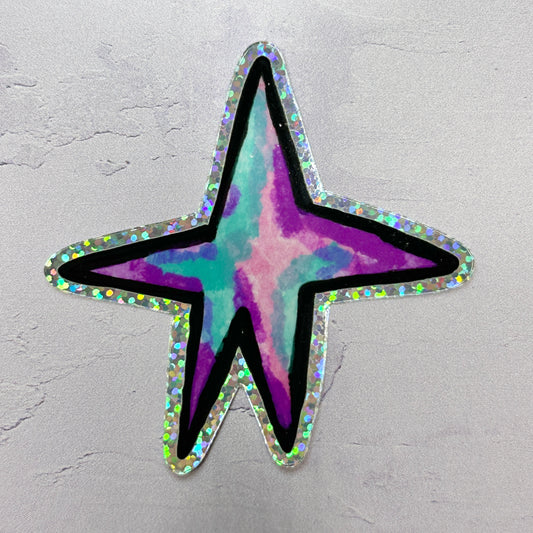 Glitter Star Sticker