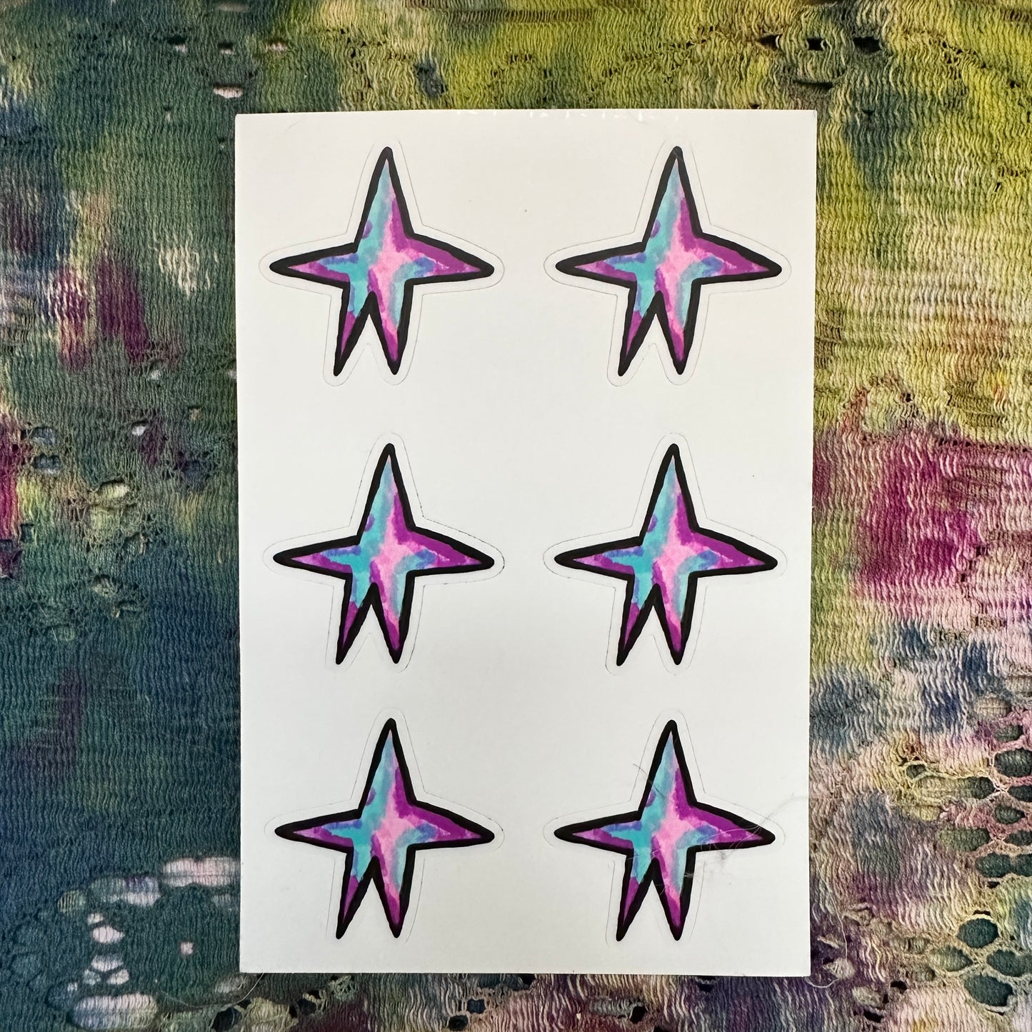 Wonky Stars Sticker Sheet