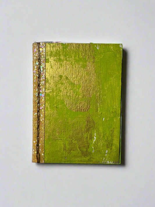 Glitter Spine Journal Green