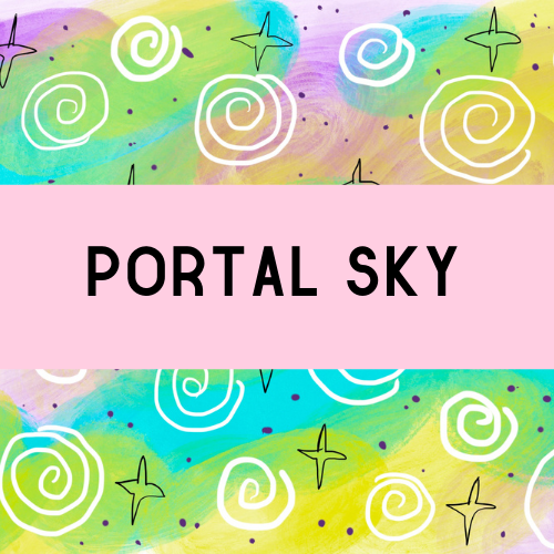 PORTAL SKY Digital Collage Sheet PRINTABLE